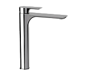 Remer Infinity Смеситель для раковины, без донного клапана, высота излива 25,6 см, цвет: cromo I11L