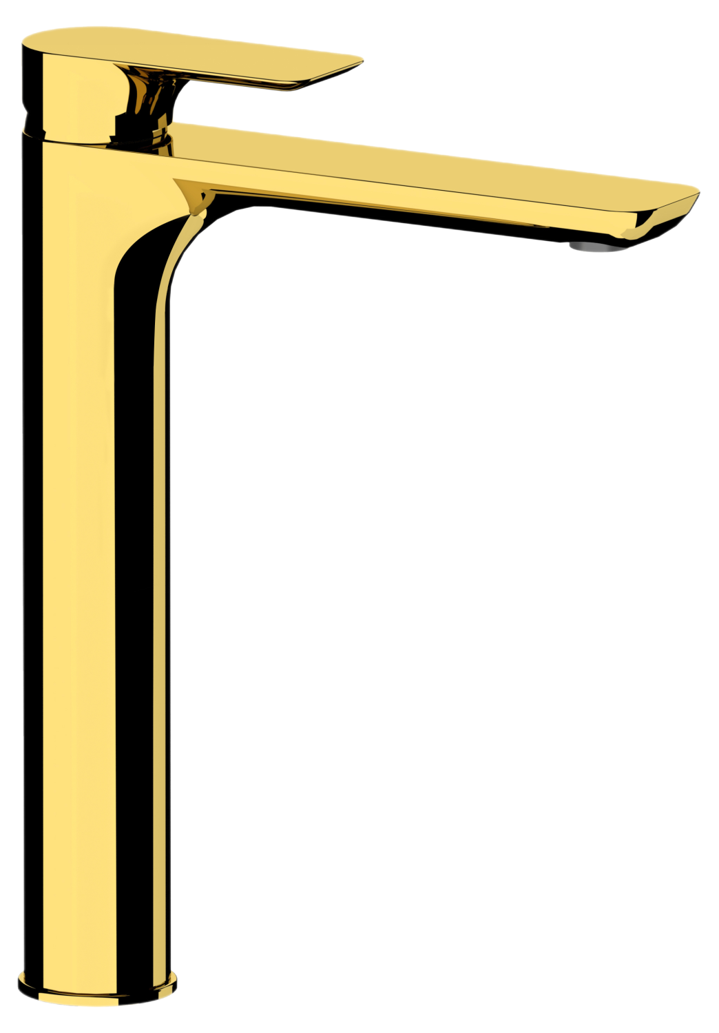 Remer Infinity Смеситель для раковины, без донного клапана, высота излива 25,6 см, цвет: oro lucido I11LDO