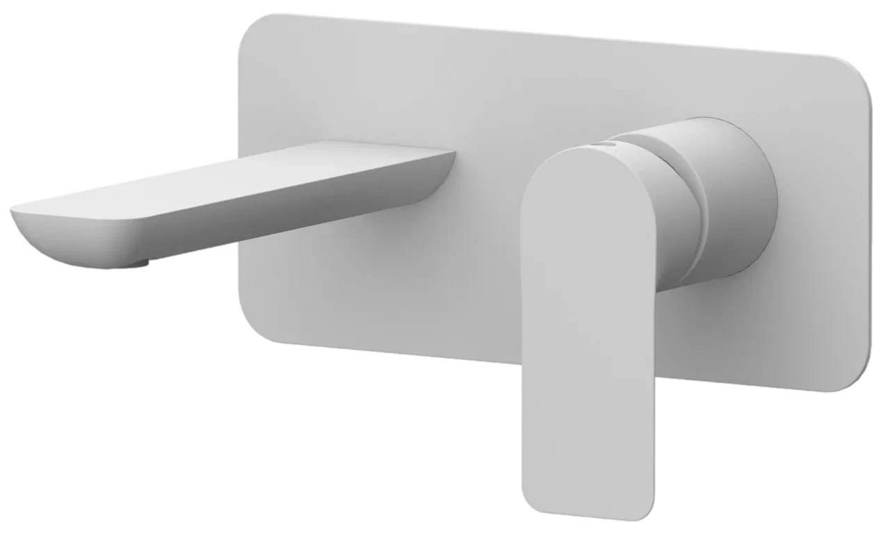 Remer Infinity Смеситель для раковины, излив 15 см, с внутренней частью, цвет: bianco opaco I15BO