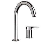 Remer Infinity Смеситель для раковины, на 2 отвертсия, без д/к, высота излива 14 см, цвет: cromo I57