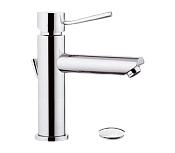 Remer Minimal Смеситель для раковины, прямой рычаг, д/к, высота излива 12 см, цвет: cromo N10A2