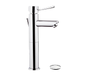 Remer Minimal Смеситель для раковины, с донным клапаном, высота излива 20 см, цвет: cromo N10L