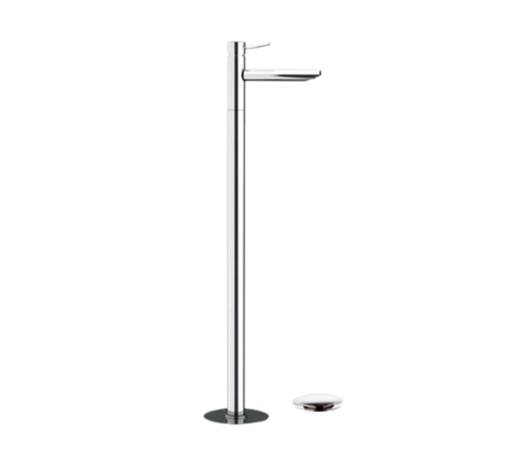 Remer Minimal Смеситель для раковины напольный, д/к, излив 18,7 см, цвет: cromo N18