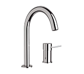 Remer Minimal Смеситель для раковины, на 2 отвертсия, без д/к, высота излива 14 см, цвет: cromo N57