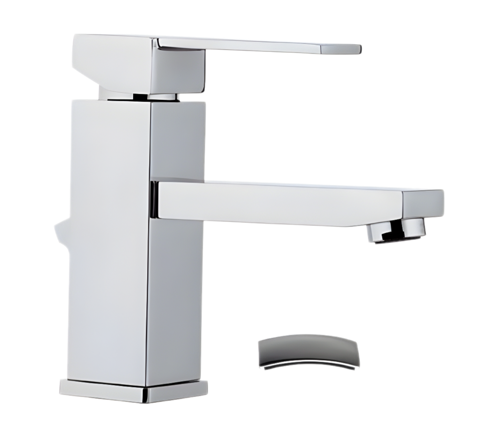 Remer Qubika Смеситель для раковины, с донным клапаном, высота излива 7 см, цвет: cromo Q10