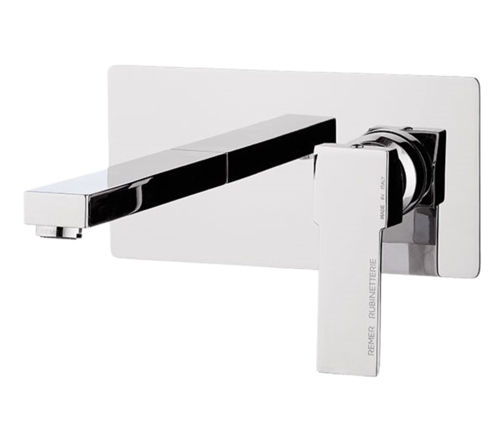 Remer Qubika Смеситель для раковины, излив 18 см, с внутренней частью, цвет: cromo Q15