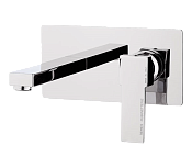 Remer Qubika Смеситель для раковины, излив 18 см, с внутренней частью, цвет: cromo Q15