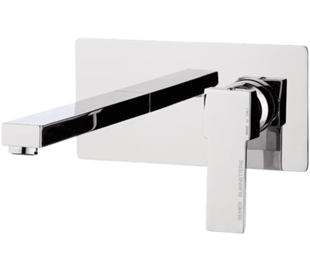Remer Qubika Смеситель для раковины, излив 23 см, с внутренней частью, цвет: cromo Q15L