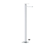 Remer Qubika Смеситель для раковины напольный, д/к, излив 17 см, цвет: cromo Q18