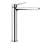 Remer Slash & Dot Смеситель для раковины, без донного клапана, высота излива 26,5 см, цвет: cromo SL11L