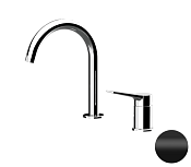 Remer Slash & Dot Смеситель для раковины, без д/к, высота излива 14 см, цвет: nero opaco SL57NO