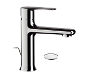 Remer Vanity Смеситель для раковины, с донным клапаном, высота излива 10,1 см, цвет: cromo V10