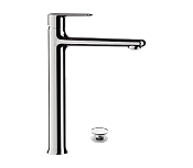 Remer Vanity Смеситель для раковины, с донным клапаном, высота излива 24,2 см, цвет: cromo V10L