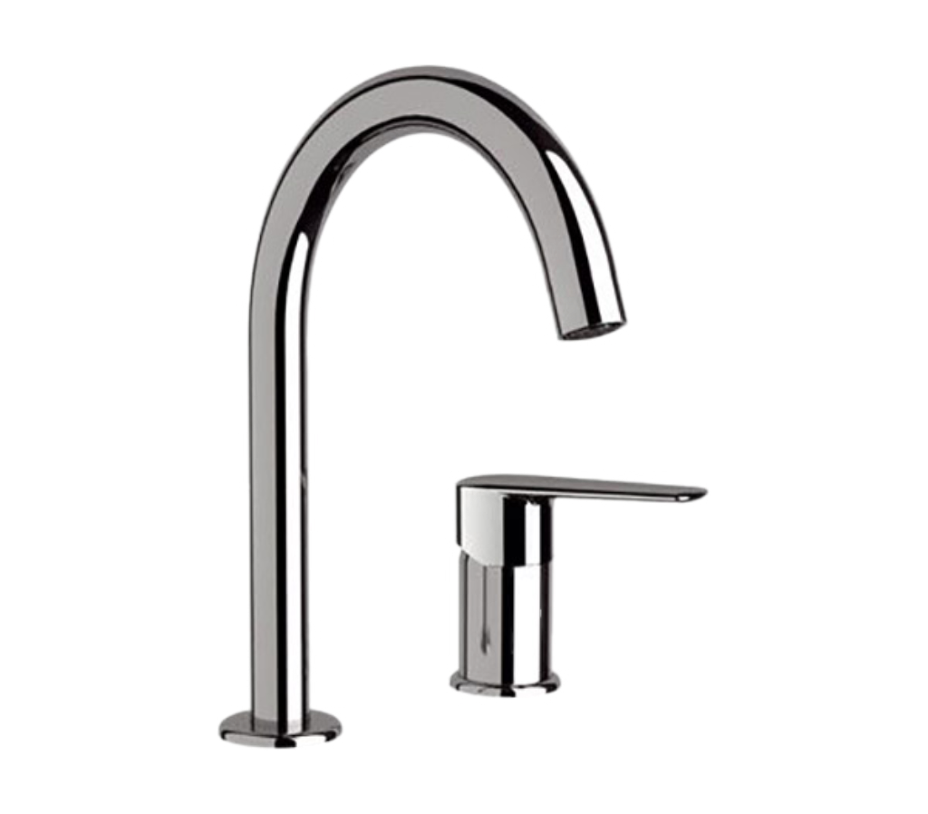 Remer Vanity Смеситель для раковины, на 2 отвертсия, без донного клапана, цвет: cromo V57