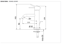 Remer X Style Inox Смеситель для раковины, д/к, высота излива 8,4 см, цвет: inox spazzolato SSX10B