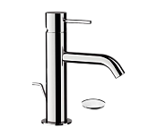 Remer X Style Смеситель для раковины, с донным клапаном, высота излива 8,4 см, цвет: cromo X10