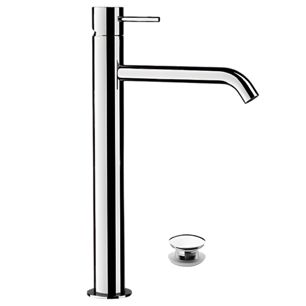 Remer X Style Смеситель для раковины, с донным клапаном, высота излива 22 см, цвет: cromo X10LXL