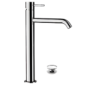 Remer X Style Смеситель для раковины, с донным клапаном, высота излива 22 см, цвет: cromo X10LXL