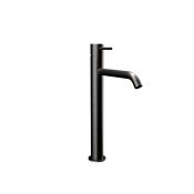 Remer X Style Смеситель для раковины, без д/к, высота излива 22 см, цвет: cromo nero spazzolato X11LXLCFP