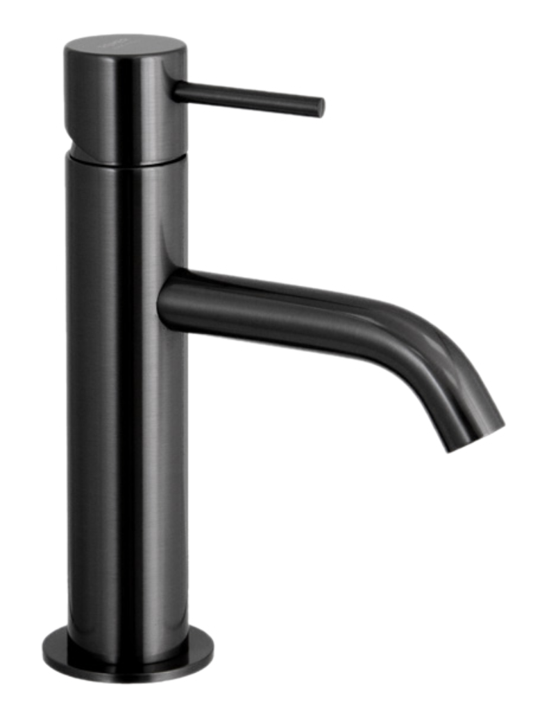 Remer X Style Смеситель для раковины, без д/к, высота излива 8,4 см, цвет: cromo nero spazzolato X12CFP