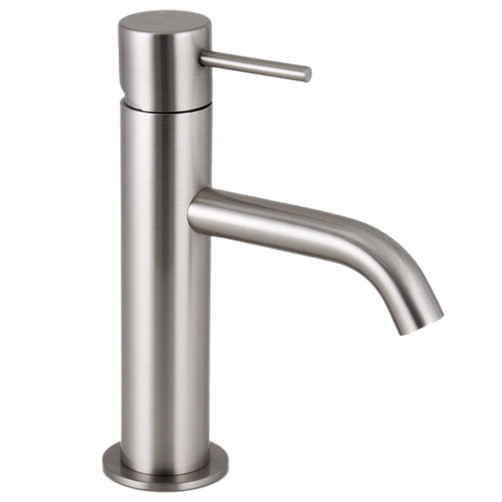 Remer X Style Смеситель для раковины, без д/к, высота излива 8,4 см, цвет: nichel spazzolato X12NP