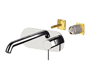 Remer X Style Смеситель для раковины встраиваемый, без донного клапана, внешняя часть, цвет: cromo X15KB