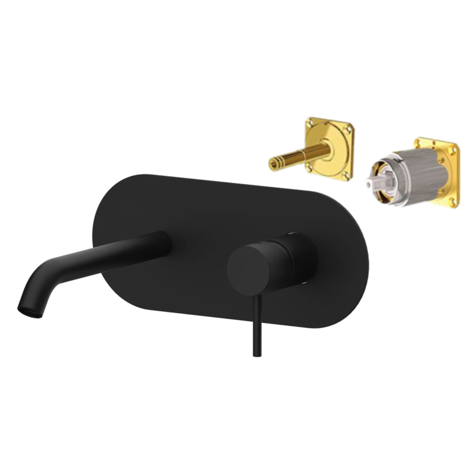 Remer X Style Смеситель для раковины встраиваемый, внешняя часть, цвет: nero opaco X15KBNO