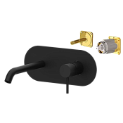 Remer X Style Смеситель для раковины встраиваемый, внешняя часть, цвет: nero opaco X15KBNO