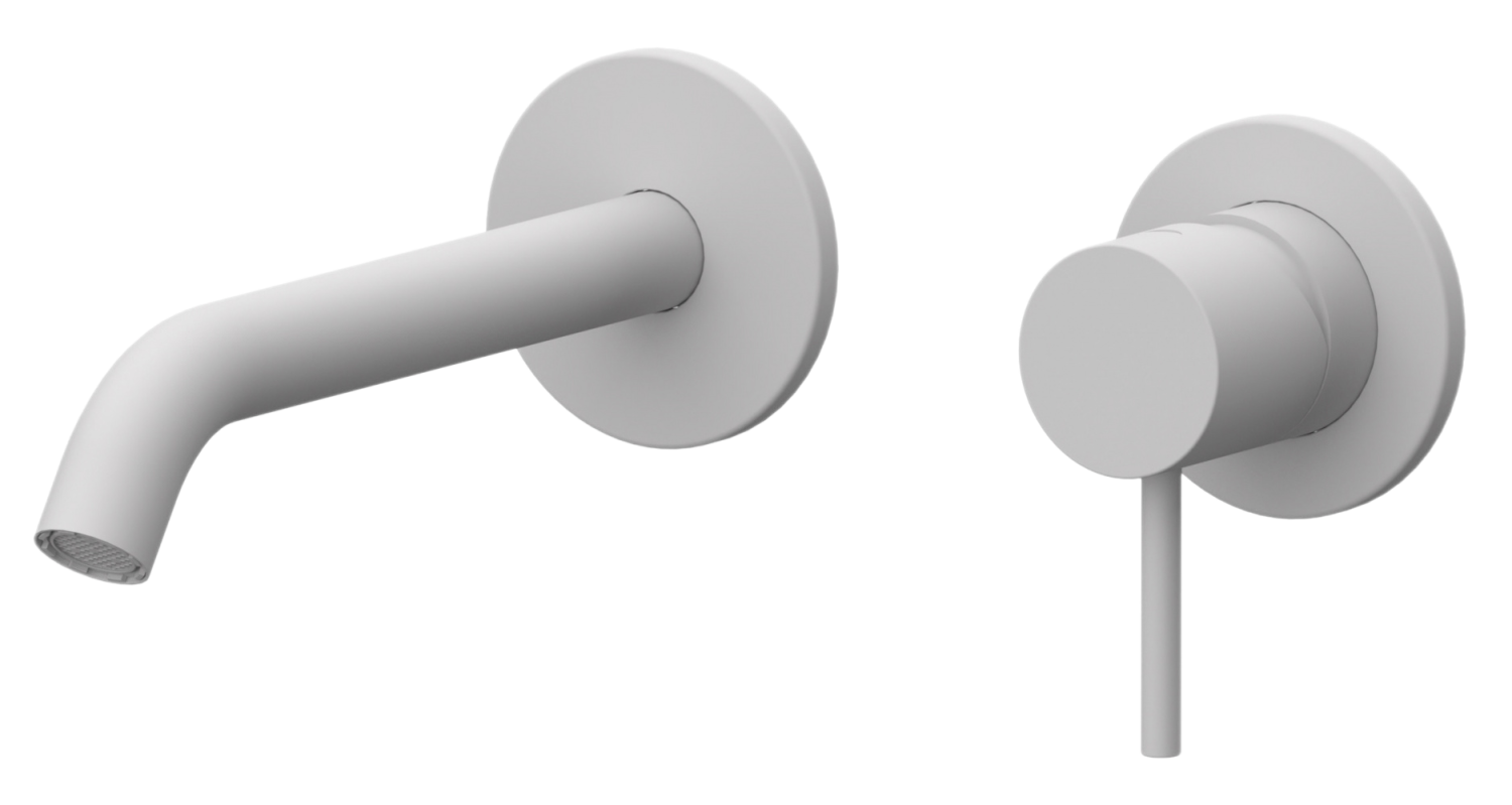 Remer X Style Смеситель для раковины, излив 16 см, с внутренней частью, цвет: bianco opaco X15PBO