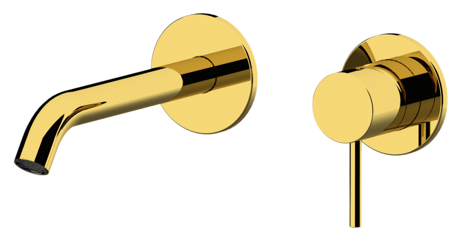 Remer X Style Смеситель для раковины, излив 15,8 см, с внутренней частью, цвет: oro lucido X15PDO