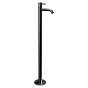 Remer X Style Смеситель для раковины напольный, д/к, излив 18 см, цвет: cromo nero spazzolato X18CFP