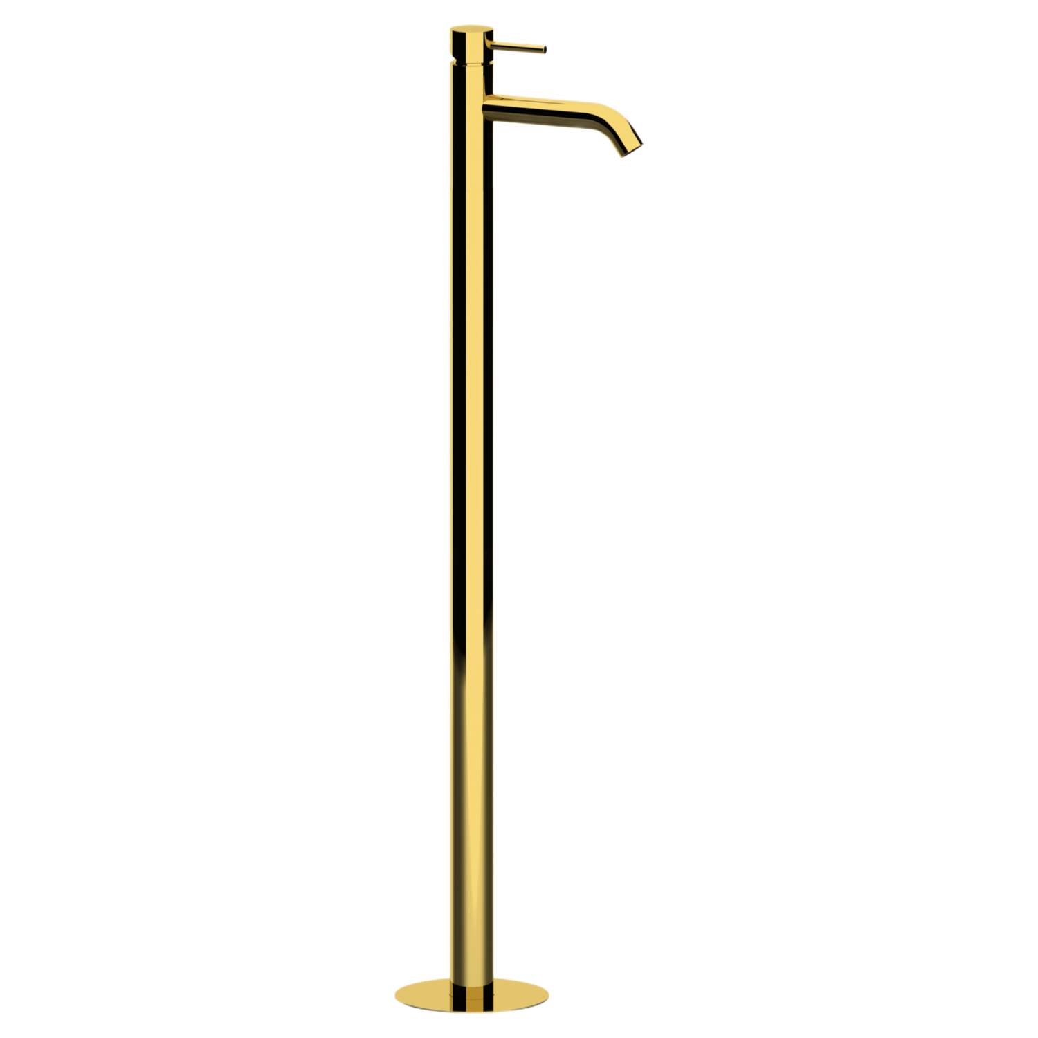 Remer X Style Смеситель для раковины напольный, д/к, излив 18 см, цвет: oro lucido X18DO