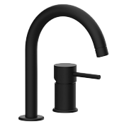 Remer X Style Смеситель для раковины, на 2 отвертсия, без д/к, высота излива 14 см, цвет: nero opaco X57NO