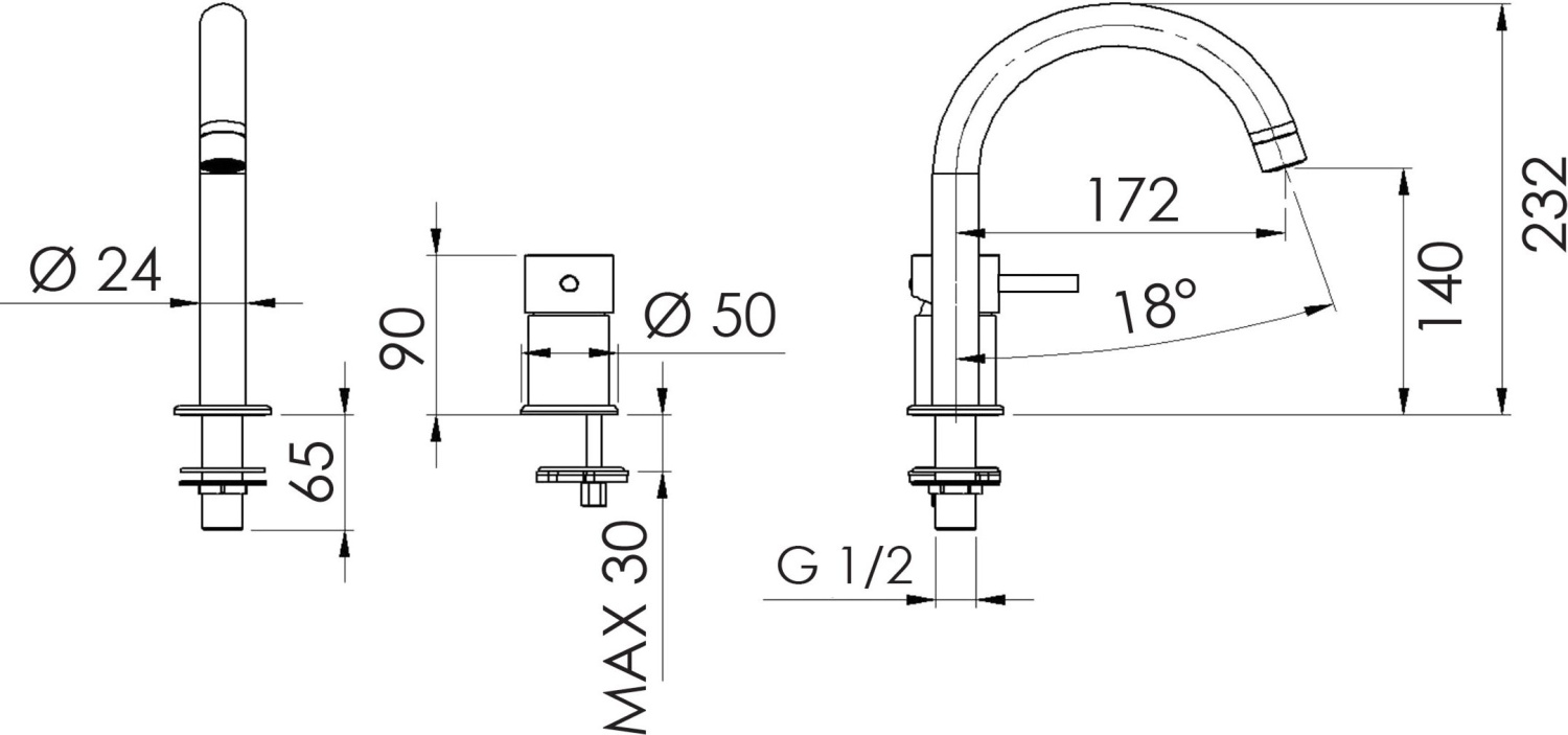 Remer X Style Смеситель для раковины, без д/к, высота излива 14 см, цвет: rame lucido X57RL