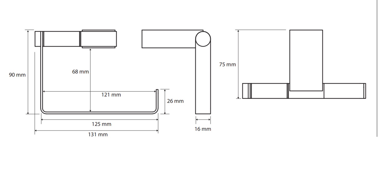 Bemeta Via Держатель для туалетной бумаги, цвет : хром 135012222