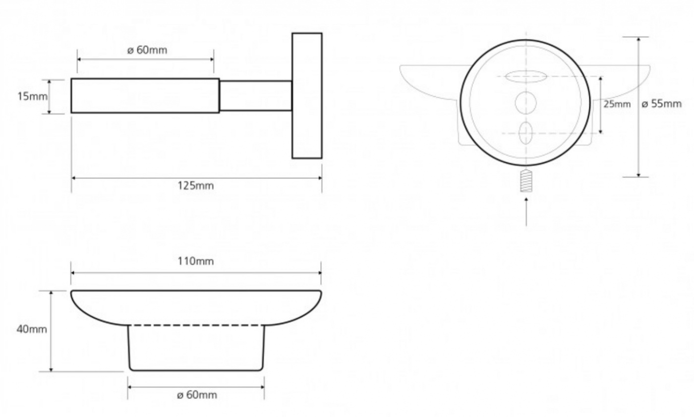 Bemeta Neo Мыльница подвесная, цвет: нержавеющая сталь 104108045