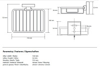 Bemeta Beta Мыльница подвесная, прямоугольная, цвет: хром 132108162