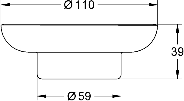 Grohe Essentials Мыльница подвесная, цвет: прозрачный 40368001