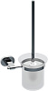 Ravak Ершик для унитаза подвесной со стеклянной колбой, цвет: хром X07P196