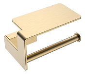 Boheme Q Держатель туалетной бумаги с полочкой, подвесной, цвет: matt gold 10941-MG