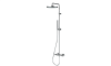 Bossini Apice Душевая стойка: смеситель, ручной и верхний душ, 1 вид струи, шланг, цвет: chrome L10507.030
