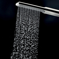 Bossini Apice Душевая стойка: смеситель, ручной и верхний душ, 1 вид струи, шланг, цвет: chrome L10507.030