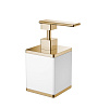 Boheme Дозатор для жидкого мыла, настольный, керамическая колба, цвет: gold 10969-G (старый арт 10969-W-G)