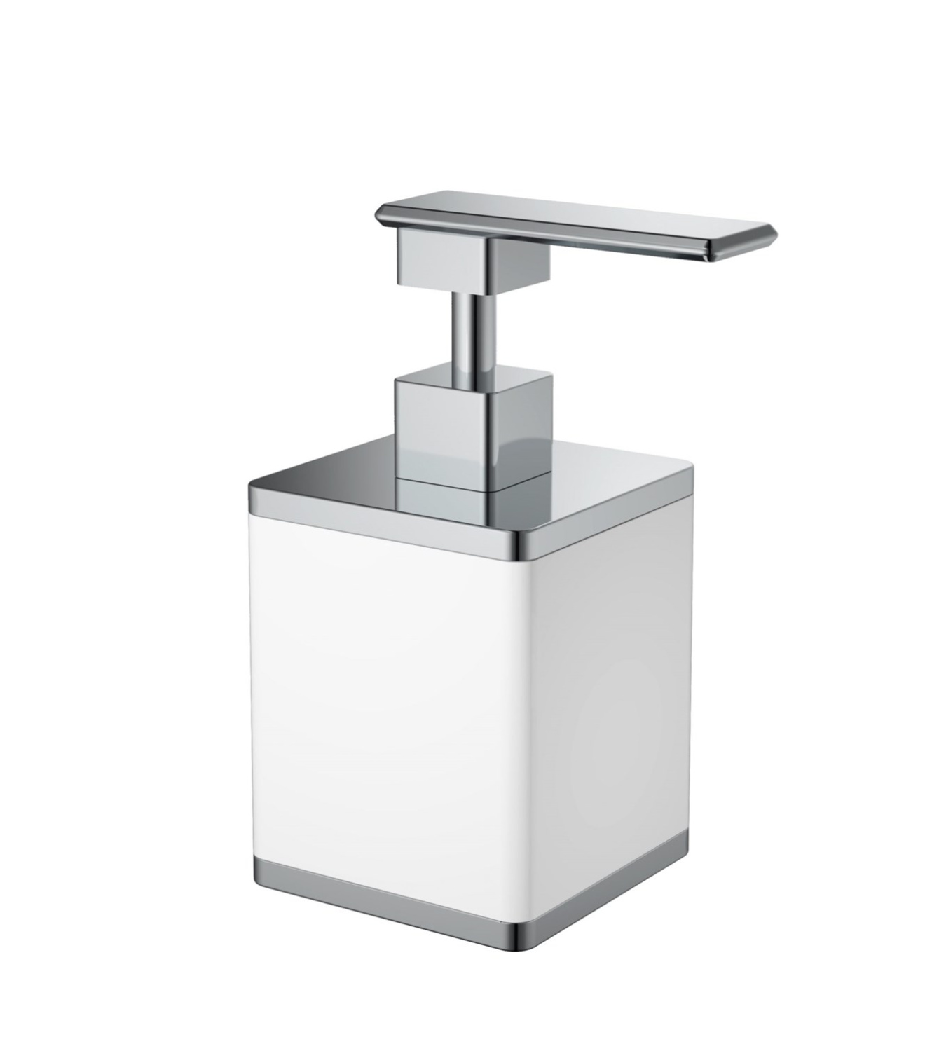 Boheme Дозатор для жидкого мыла, настольный, керамическая колба, цвет: chrome 10969-W-CR