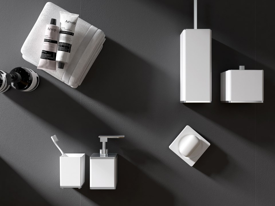 Boheme Дозатор для жидкого мыла, настольный, керамическая колба, цвет: chrome 10969-W-CR