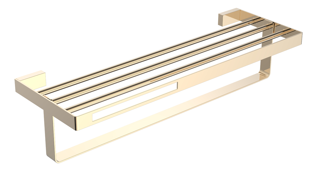 Boheme Q Полка для полотенец 60x23 см, подвесная, цвет: gold 10947-G