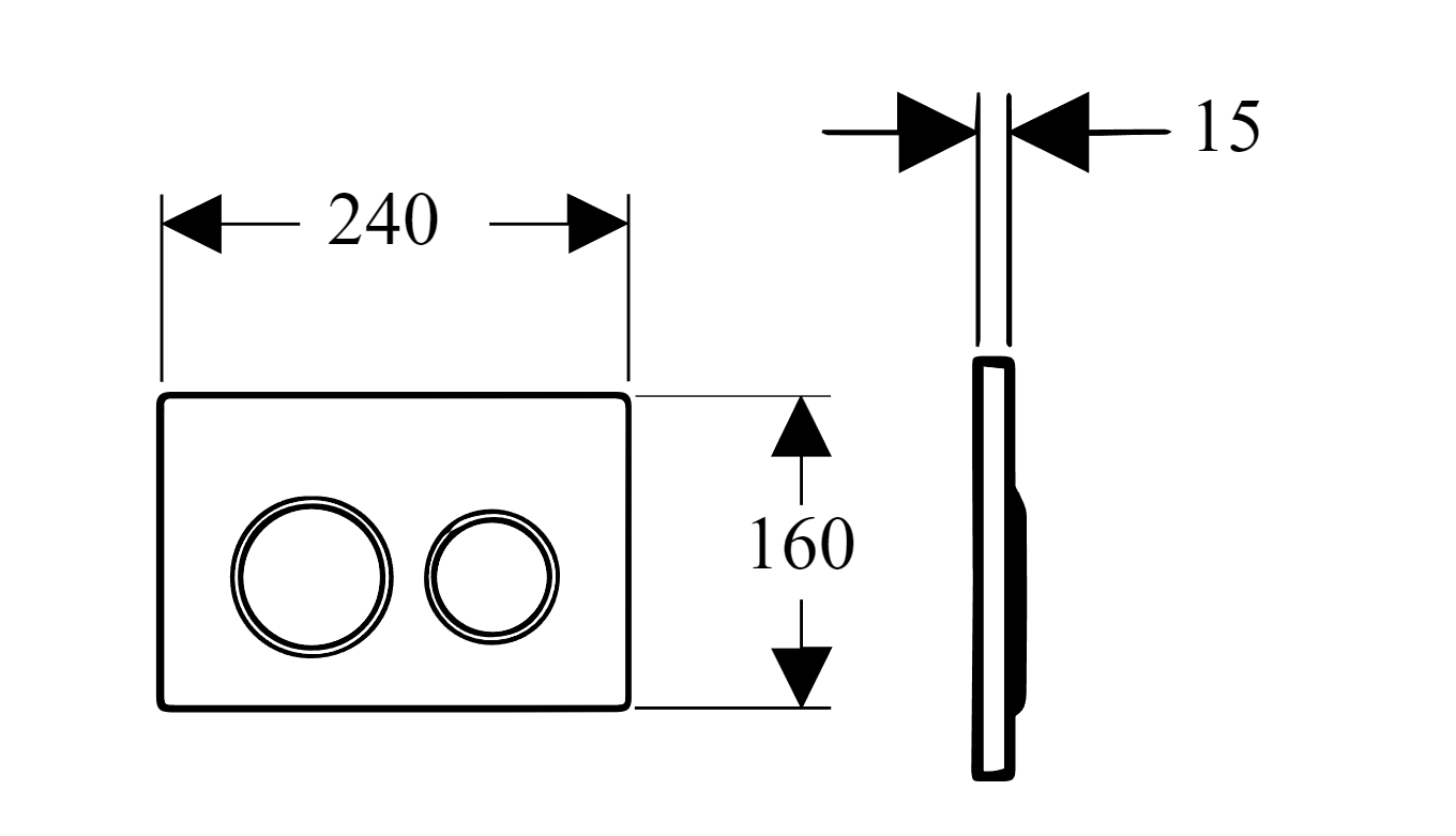 Boheme Кнопка смыва для инсталляции, пластик, цвет: bronze 657