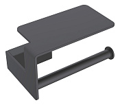 Boheme Q Держатель туалетной бумаги с полочкой, подвесной, цвет: black 10941-B