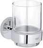 Grohe Essentials Стакан стеклянный подвесной, цвет: хром 40447001