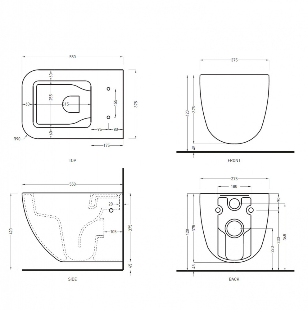 Cielo Shui Сиденье для унитаза, цвет: белый CPVSHCOTF